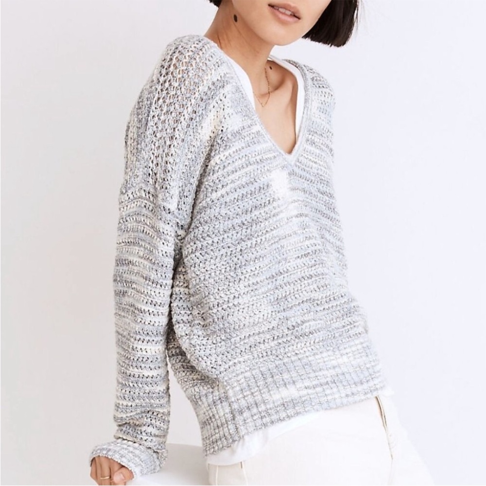 Madewell Southbrook  pull over sweater in space dye